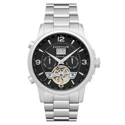 Đồng Hồ Nam Thomas Earnshaw Black Storm Automatic Watch ES-8177-11 Màu Bạc Mặt Đen 