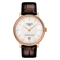 Đồng Hồ Nam Tissot Automatic Carson Powermatic80 T122.407.36.031.00 Màu Nâu Trắng