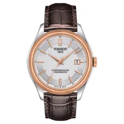 Đồng Hồ Nam Tissot Ballade COSC 39MM Powermatic T108.408.26.037.00 Màu Nâu Trắng