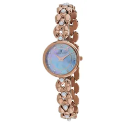 Đồng Hồ Nữ Christian Van Sant Perla Blue Mother Of Pearl Dial Watch CV0614 Màu Vàng Hồng 