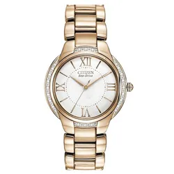 Đồng Hồ Nữ Citizen Eco-Drive EM0093-59A Màu Trắng Vàng