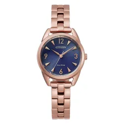 Đồng Hồ Nữ Citizen Eco-Drive EM0688-78L Màu Xanh/ Vàng Hồng