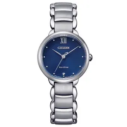 Đồng Hồ Nữ Citizen Eco-Drive EM0920-86L Màu Xanh Bạc