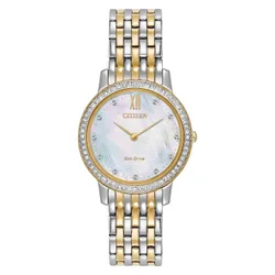 Đồng Hồ Nữ Citizen Eco-Drive EX1484-57D Màu Vàng Bạc