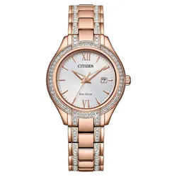 Đồng Hồ Nữ Citizen Eco-Drive FE1233-52A Màu Trắng Vàng