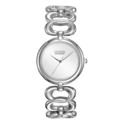 Đồng Hồ Nữ Citizen Eco-Drive Silhouette Link Bracelet Ladies Watch EM0220-53A Màu Bạc 