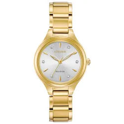 Đồng Hồ Nữ Citizen Eco Drive Watch FE2102-55A Màu Vàng Gold