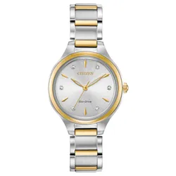 Đồng Hồ Nữ Citizen Eco Drive Watch FE2104-50A Màu Vàng Bạc