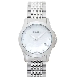 Đồng Hồ Gucci G-Timeless Mother Of Pearl Stainless Steel Diamond YA126504 Màu Bạc Trắng