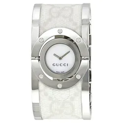 Đồng Hồ Nữ Gucci Twirl Bangle Ladies Watch YA112419 Màu Trắng