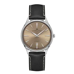 Đồng Hồ Nam Hamilton Jazzmaster Thinline Automatic Watch H38525721 Màu Đen 