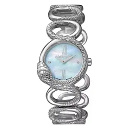 Đồng Hồ Nữ Roberto Cavalli Stainless Steel Analogue Watch 27x8mm Màu Bạc Xanh