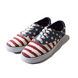 Giày Sneaker Nam Tommy Hilfiger Flag Canvas Shoes Màu Xanh Đỏ Size 41