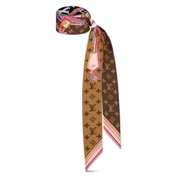 Khăn Nữ Louis Vuitton LV Ultimate Monogram BB Bandeau Silk Bandeau Màu Nâu N-HM