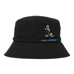 Mũ Karl Lagerfeld Bucket  Disney Logo Bucket Hat Màu Đen