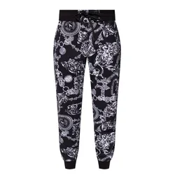 Quần Nỉ Nam Versace Jeans Couture Black Baroque Print Sweatpants 71GAA3B0 Màu Đen Size S