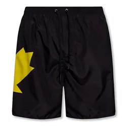 Quần Short Nam Dsquared2 Black Swim With Logo D7N5M4210 0-014 Màu Đen Vàng