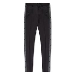 Quần Tây Nam Dolce & Gabbana D&G Black Pleat Front Trousers With Side Panels GVRHET FUBFA-N0000 Màu Đen