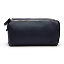 Túi Cầm Tay Nam Lacoste Classic Double Zip Petit Piqué Toilet Kit NH2345HC 021 Màu Xanh Navy