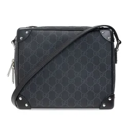 Túi Đeo Chéo Nam Gucci Black GG Shoulder Bag Màu Đen