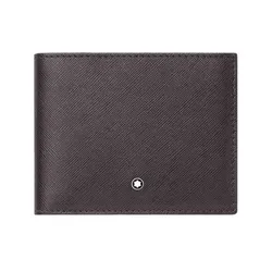 Ví Nam Montblanc Sartorial Wallet 6CC MB 128586 Màu Nâu Đen