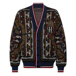 Áo Cardigan Nam Dolce & Gabbana D&G G9RI1T Phối Màu Size S