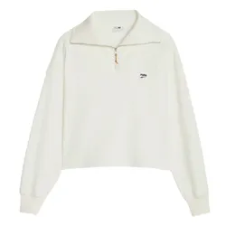 Áo Dài Tay Nữ Puma Downtown Half-Zip 62145865 Màu Trắng