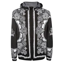 Áo Khoác Nam Dolce & Gabbana D&G G9QW0T Màu Đen Trắng Size 46