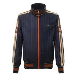 Áo Khoác Nam Dolce & Gabbana D&G Striped Bomber Jacket With Stripes G9WY2T Phối Màu Size 44