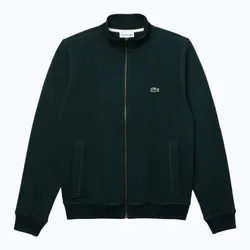 Áo Khoác Nam Lacoste Men's Zip Up Pique Fleece Jacket SH2178-51-YZP Màu Xanh Green