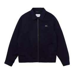 Áo Khoác Nam Lacoste Short Zippered Organic Cotton Gabardine Jacket BH2591 - 166 Màu Xanh Navy Size 48