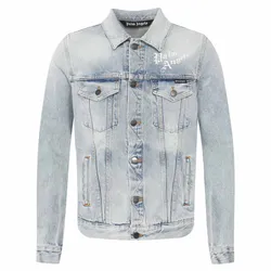 Áo Khoác Nam Palm Angels Jean Jacket PMYE013S203430188588 Màu Xanh Nhạt