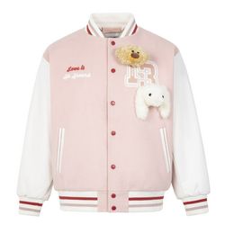 Áo Khoác Nữ 13 De Marzo Pink Bear Jacket Màu Hồng
