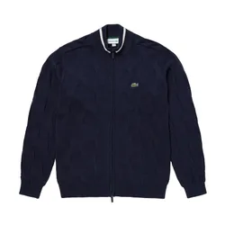 Áo Len Nam Lacoste Zip Up AH149 - 166 Màu Xanh Navy Size 2