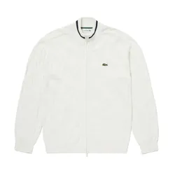 Áo Len Nam Lacoste Zip Up AH149 - 70V Màu Trắng Size 2