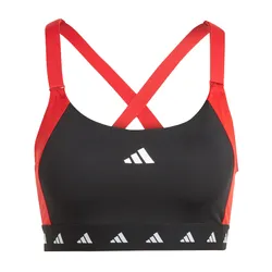 Áo Ngực Thể Thao Nữ Adidas Colorblock Medium Support Techfit Powerimpact IK6157 Màu Đen Đỏ Size SAC
