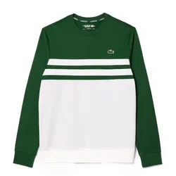 Áo Nỉ Sweater Nam Lacoste Sportsuit Rip Resistant Tennis SH7519 00 291 Màu Trắng/Green Size 4