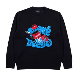 Áo Nỉ Sweater Acmé De La Vie ADLV Tomato Front Artwork Màu Đen