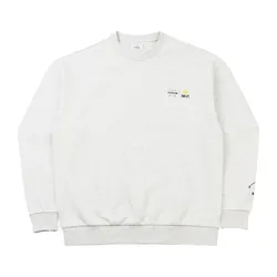 Áo Nỉ Sweater Fila Tennis Club X Smiley Half-Zip FW2SSF4S04X-LMG Màu Xám