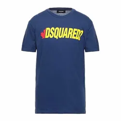 Áo Phông Nam Dsquared2 Logo Cotton Tshirt 12633398DM Màu Xanh Navy