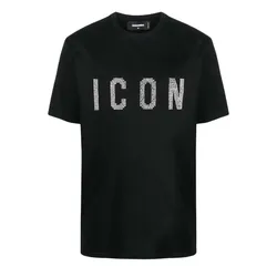 Áo Phông Nam Dsquared2 S79GC0074S23009 Màu Đen Size XS (Form To)