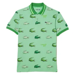 Áo Polo Nam Lacoste Golf Crocodile Print Polo Shirt DH518151BT2- PB03 Màu Xanh Green Size L