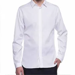 Áo Sơ Mi Nam Dior Embroidered Cotton Shirt Màu Trắng Size 40