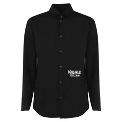 Áo Sơ Mi Nam Dsquared2 Buttoned Long Sleeved Shirt S74DM0653S36275 Màu Đen