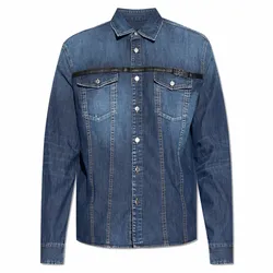 Áo Sơ Mi Nam Dsquared2 Fashionable Long Sleeved Men's Denim Shirt S79DL0035S30341470 Màu Xanh Denim