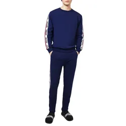 Bộ Quần Áo Nỉ Nam Moschino Taped Sweatshirt Màu Xanh Size M