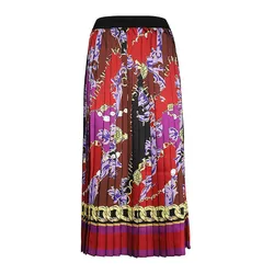 Chân Váy Nữ Versace Jean Couture Multicolour Quilted Skirt 75HAE8A5 NS347 G51 Phối Màu Size 42
