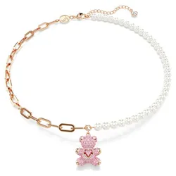 Dây Chuyền Nữ Swarovski Teddy Pendant Bear, Pink, Rose Gold-Tone Plated 5669166 Màu Hồng
