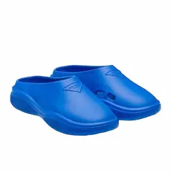 Dép Sục Nam Prada Mellow Logo-Embellished Slides Màu Xanh Blue