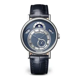 Đồng Hồ Breguet Classique Day Date Moonphase Watch 7337BB/Y5/9VU Màu Xanh Navy